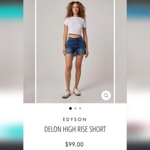 EDYSON DELON SZ 25/26 HIGH RISE SHORT, RETAIL PRICE $99.00